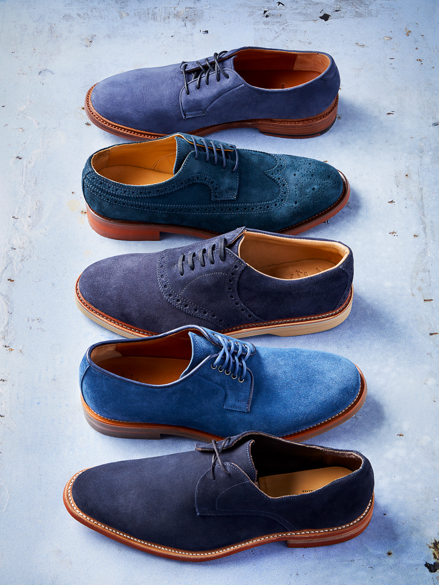 Rhapsody Magazine Project LV Blue Suede Shoes