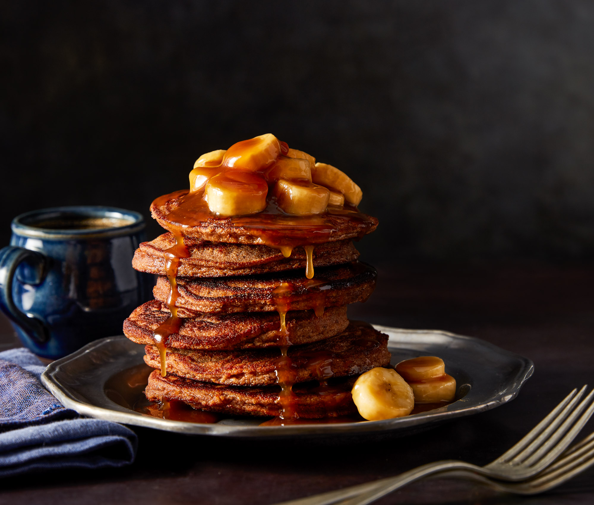 Paleo For Two Cookbook Bananas Foster Pancakes
