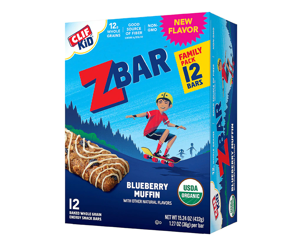 ZBar Clif Kids Blueberry Muffin Packaging